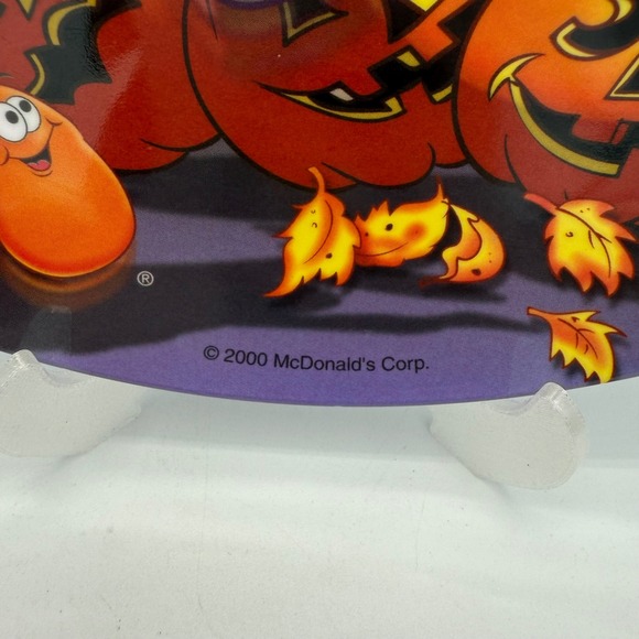 McDonalds Halloween Plate Grimace Ronald McDonald 2000 Makit Products - Picture 2 of 4